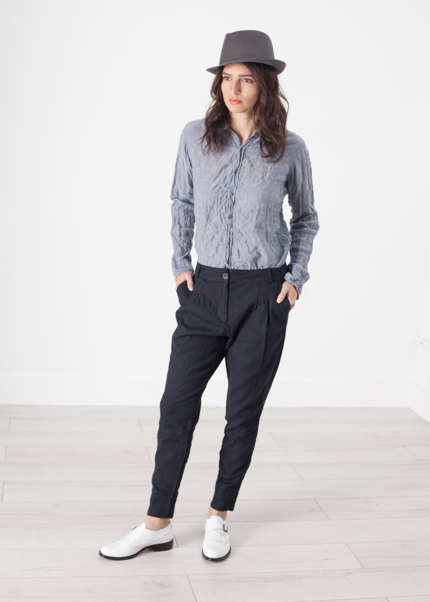 Sombrero Charles en gris acero