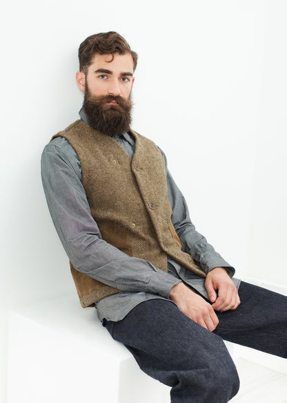 Chaleco de trabajo en color tostado