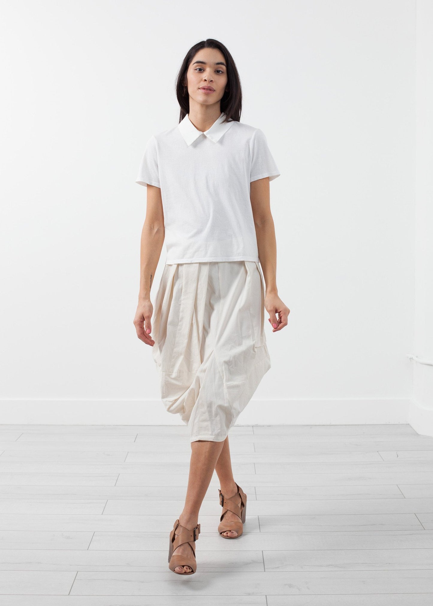 Bluse mit Doppelkragen