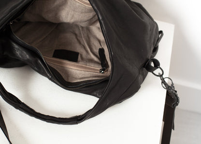 Bolso circular en negro